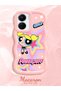 Vivo Y16 Compatible Case Camera Protector Pink Silicone Couple Phone Case Powerpuff Pattern - 2