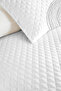 Black Geometric Youth Room Single Pique Set - Modern Minimal 160X220 cm Quilted Bedspread - 3