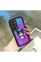 Samsung Galaxy A35 Compatible Black Kuromi Pattern Camera Protective Case Silicone Couple Phone Case