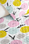 Floral Pastel Pink Young Room Single Pique Set - Yellow Mint 160X220 cm Quilted Bedspread - 3