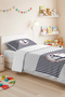 Marine Navy Blue Youth Room Single Pique Set-Striped Red 160X220 cm Quilted Bedspread - 6