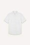 100% Cotton Regular Fit Polo Collar Short Sleeve Shirt I1559Ax26Sm