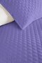 Lila Modern Young Room Single Pique Set - Quilted Minimal Purple 160X220 cm Bedspread - 3
