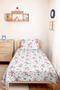 Monkey Pastel Pink Girls' Pique Set - Turquoise Modern Baby Room Bedspread - 160X220 cm - 8