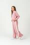 Top Front Half Zippered Streetwise Style Boston Printed Side Embellished Girls' Tracksuit Set - 3