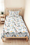 Maceracı Panda Boy's Room Single Pique Set - 160X220 cm Quilted Bedspread with Teddy Bear - 6