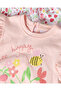 Infant Girls Pink Floral Placement Print Casual Set - 2