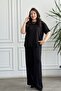 Sweatpants Set with Guipure Stone Detail at the Hem - 6