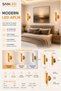 Decorative 12W Indoor Bronze Case 3 Color Light Modern Wall Sconce Electric 8 Pcs - 5