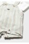 Newborn Baby Boy Linen Salopet Suit Beige - 3