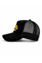 Velvet Trucker Cap with Embroidered Patch | Mesh Back Snapback Hat - 3