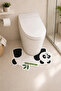Toilet Mat Set Bathroom Rug Panda Bamboo Waterproof Non-Slip Washable 40X70Cm - 3