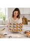 12-Piece Mini Muffin Mold Silicone 12-Cavity Cupcake Cake Mold Non-Stick Flexible Beige - 2