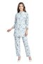 Light Blue Floral Kurti & Pant Set | Rayon Co-ord Set | Modest Fashion