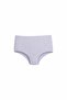 Women's Laundry Cotton Solid Color High Waist Wide Waistband Bato Panties 4-Pack (3-4-5-6-7 XL) - 5