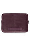Burgundy Still Genuine Suede Leather 13-14 Inch Macbook/Laptop Case - 2