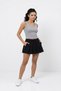 Women's U-Neck Plain Tank Top Gray