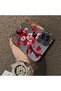 Samsung Galaxy A06 Compatible Silicone Edge Hard Back Case Couple Phone Case with Floral Pattern - 4