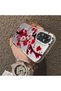 Oppo A60 Compatible Silicone Edge Hard Back Case Couple Phone Case with Floral Pattern - 4