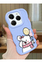 Tecno Spark 20 Pro Compatible Case Camera Protector Blue Silicone Couple Phone Case Cat Pattern