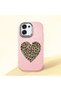 Oppo A6 Pro Compatible Case Camera Protector Pink Silicone Couple Phone Case Heart Pattern