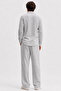 Gray Regular Fit Muslin Set - 7
