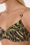 5630 Green Glitter Leopard Balconette Bikini Set - 2