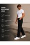 Men's Boyfriend Jeans Black Loose Comfortable Fit Denim Jeans - 3