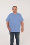 Men's Large Size V-Neck Short Sleeve T-Shirt / 100% Cotton Kagi Fabric - 4