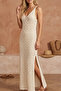 Women's Basic Long Beach Style Knitwear Dress - 3