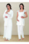 Maternity Pajamas and Nightgown Set with Breastfeeding Feature, 4-Piece Set - 2
