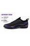 Men's Football Turf Shoes Lightweight Lace-Up Training Shoes Black/Purple EU 38 - 2