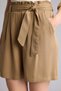 Paperbag High Waist Wide Leg Belmando Khaki Shorts H1055Ax26Sm - 4