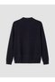 Southblue Navy Blue Regular Fit Polo Collar Men's Knitwear Cardigan - 6