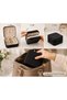 Portable Travel Jewelry Organizer Box with Zipper Compact Jewelry Storage Case for Rings, Earrings, Necklaces, Bracelets, Watches & Small Accessories - 4