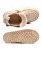 Beige Suede Fleece Women's Boots 2613 Z - 5