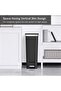 Hana 20L Kitchen Pedal Bin, Step Rubbish Bin with Built-In Wheels for Kitchen & Household Use (Black) - 3