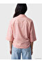 Lcw Vision Pink Belted Striped Women's Shirt - 4
