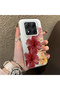 Poco X7 Compatible Silicone Edge Hard Back Case Couple Phone Case with Floral Pattern - 3