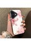 حافظة هاتف متوافقة مع iPhone 16 Plus مصنوعة من السيليكون بحافة صلبة وخلفية صلبة بنمط زهور - 3
