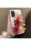 Samsung Galaxy A52S 5g Compatible Silicone Edge Hard Back Case Couple Phone Case with Floral Pattern - 3
