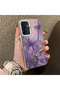 Samsung Galaxy A26 Compatible Silicone Edge Hard Back Case Couple Phone Case Butterfly Pattern - 3