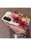 Samsung Galaxy A55 Compatible Silicone Edge Hard Back Case Couple Phone Case with Floral Pattern - 2