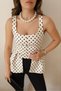 Double Fabric Square Collar Peplum Blouse - 2