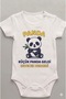بدلة أطفال مطبوعة عليها عبارة "little panda came" بتصميم خاص a8