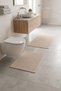 Cotton Water Absorbent Soft 2-Piece Bathroom Mat Set Washable Modern Sink Front Foot Mat - 3
