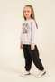 Girl's Embroidered Purple Long Sleeve Tracksuit Set Us2713-C-V1 - 2