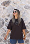 Coffee Oversize Basic Tshirt - 3