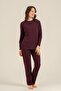Women's Purple Long Sleeve Pajama Set Pc9304-S-V1
