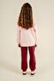 Girl's Printed Pink Long Sleeve Tracksuit Set Us2711-C-V2 - 4